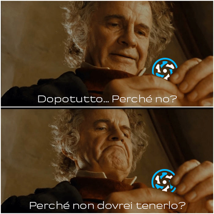 meme bilbo beggins logo quasar perché no