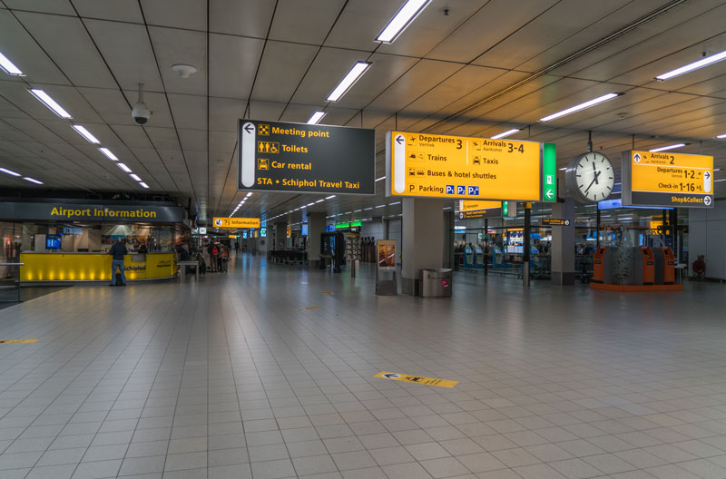 L'interno di un'aeroporto